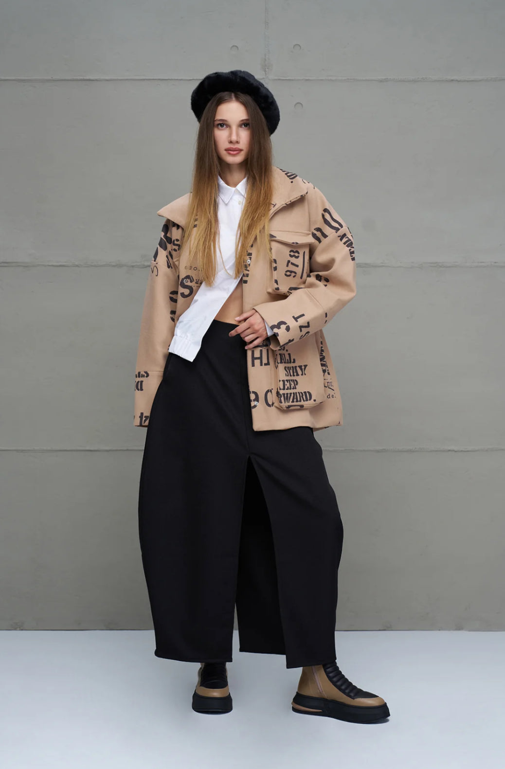 The Oversized Typographic Jacket