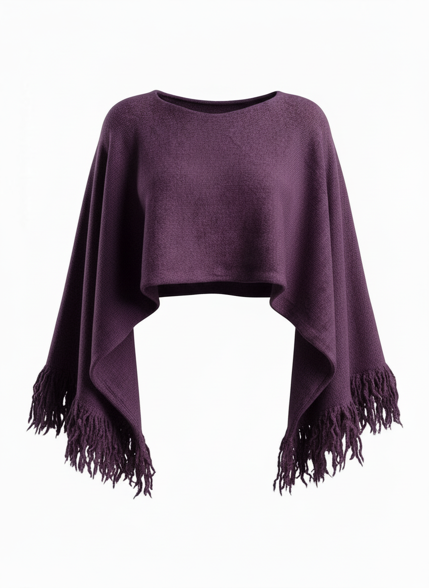 The Cropped Fringe Capelet