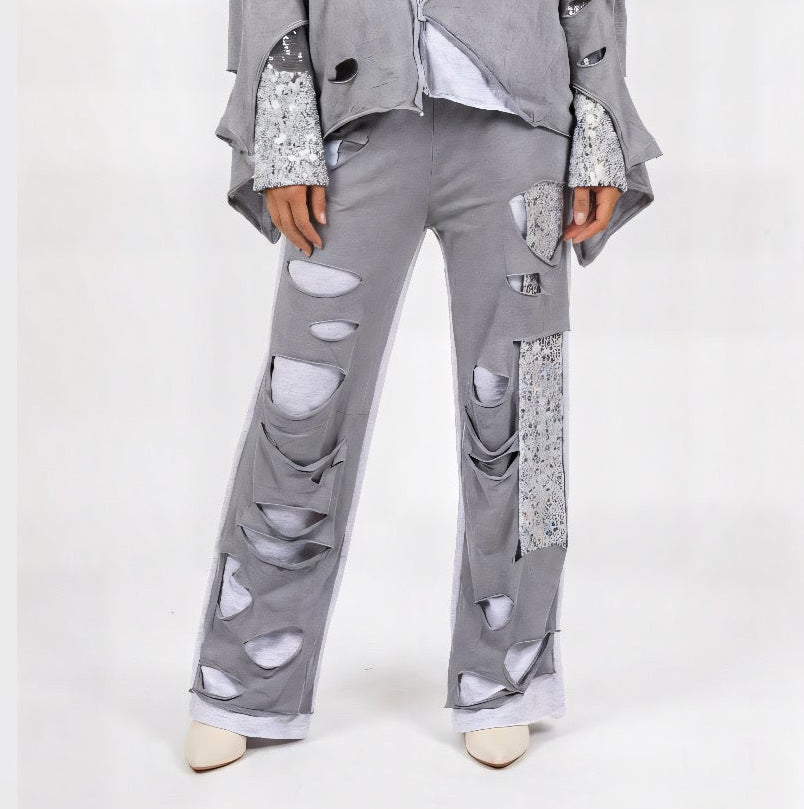 The Cut-Out Sequin Pants