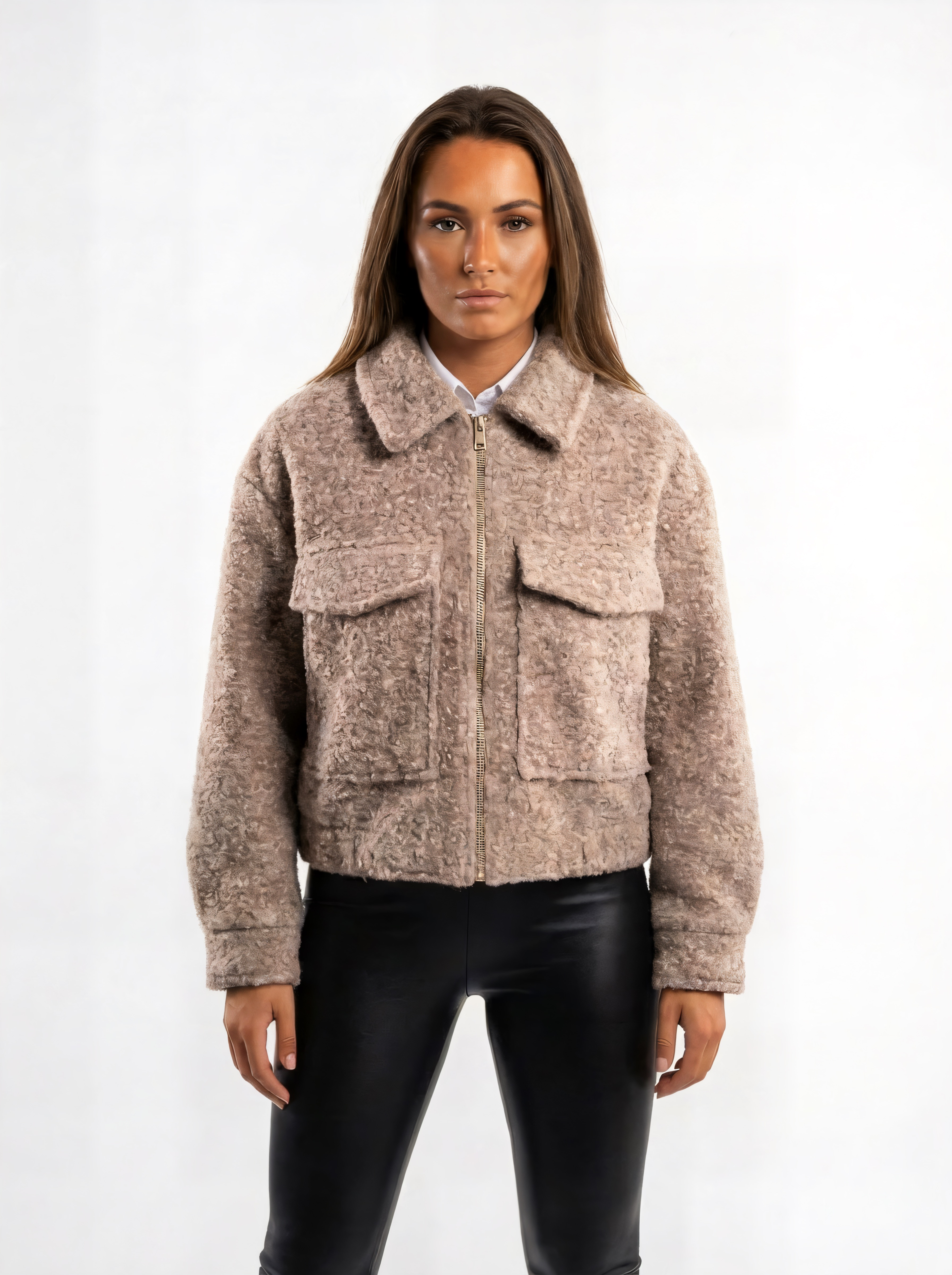 The Cropped Teddy Jacket