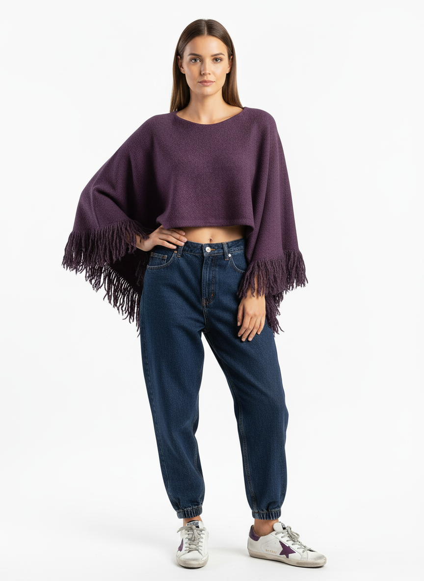 The Cropped Fringe Capelet