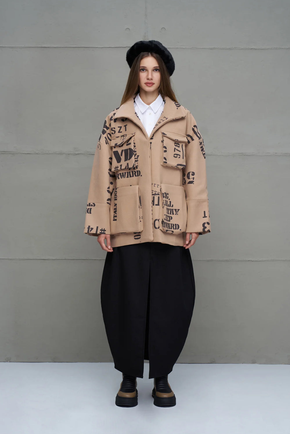 The Oversized Typographic Jacket