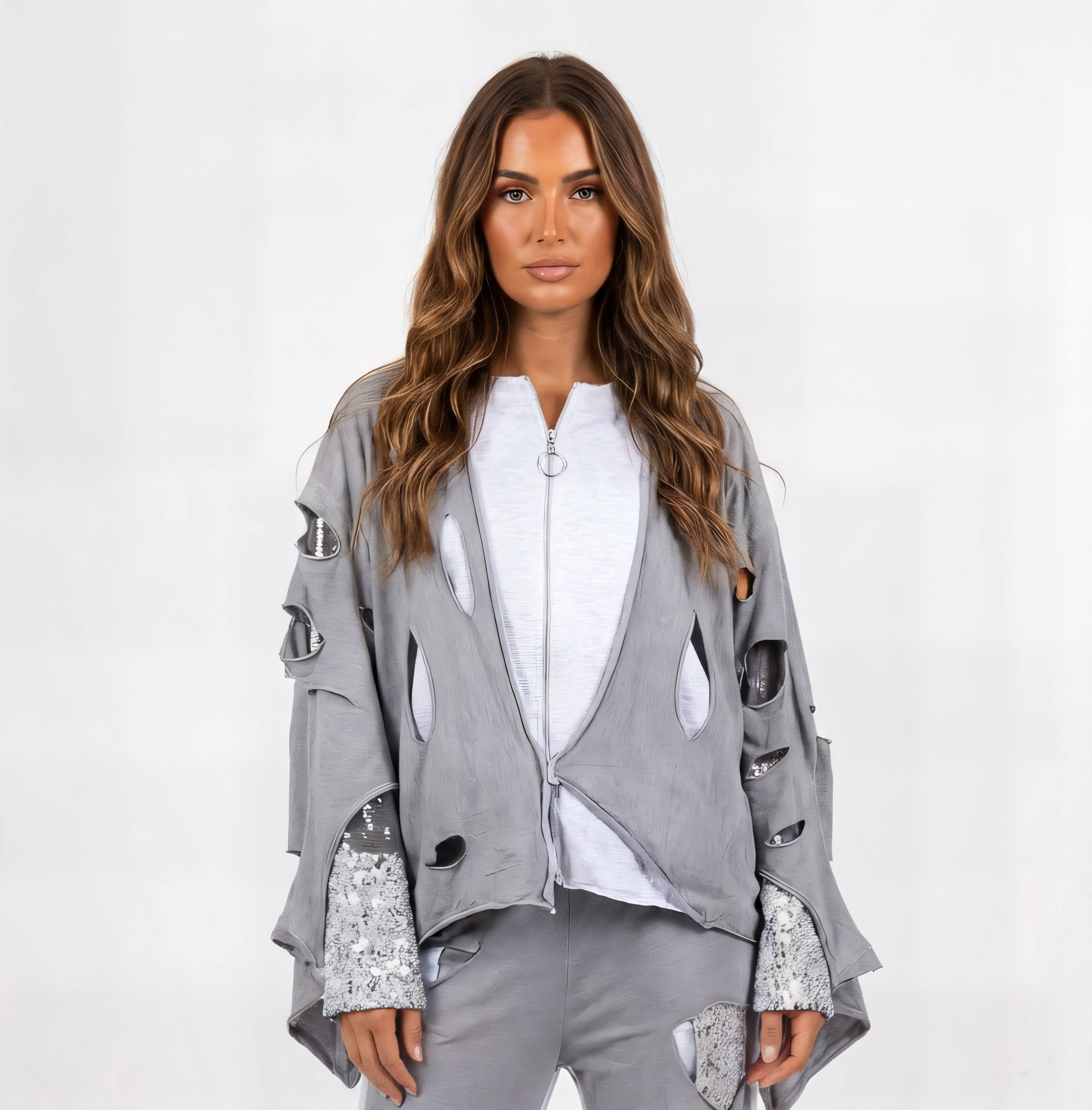 The Cutout Sequin Jacket