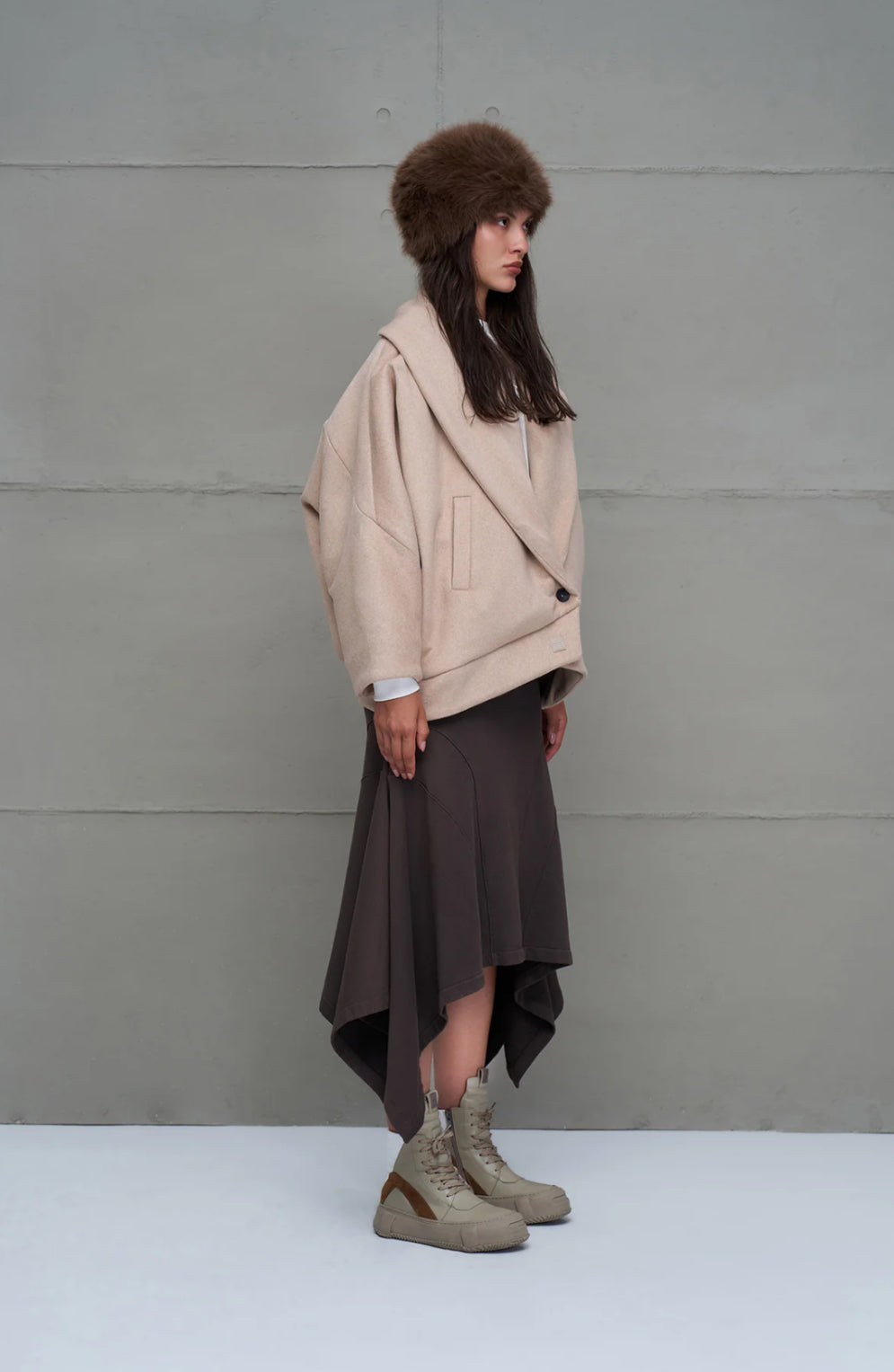 The Bomber Oversized Double Faced Jacket