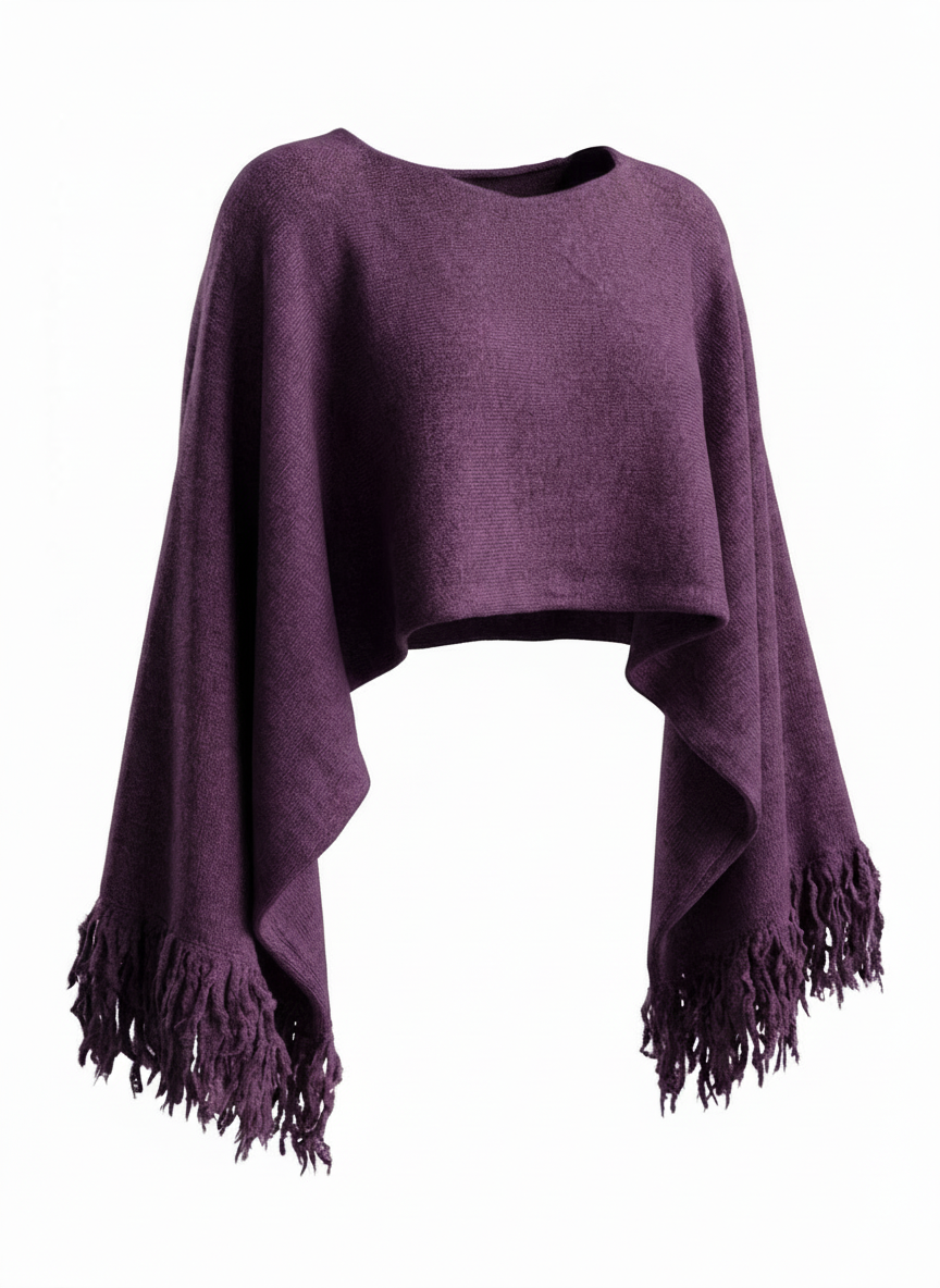 The Cropped Fringe Capelet