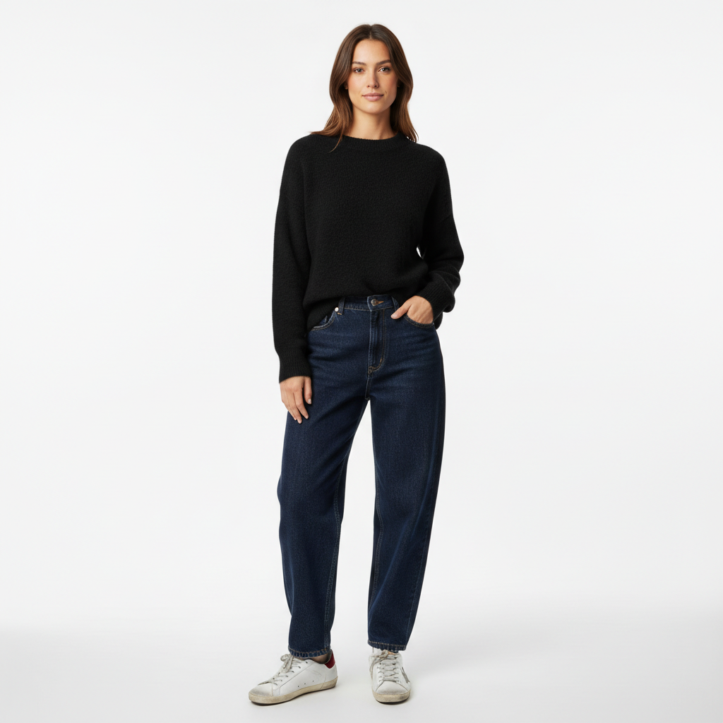 Hairy Cozy Knit Pullover - Angora